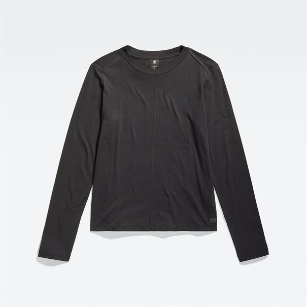 Front seam r t l\s wmn dk black