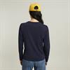 Front seam r t l\s wmn osaka blue