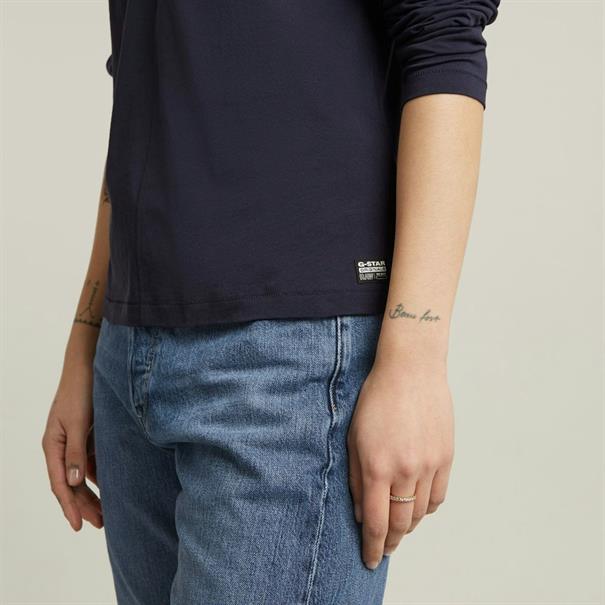 Front seam r t l\s wmn osaka blue