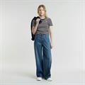 Front seam stripe r t wmn osaka blue-lt chalk stripe
