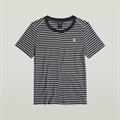 Front seam stripe r t wmn osaka blue-lt chalk stripe