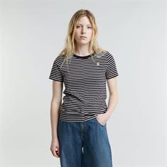 Front seam stripe r t wmn osaka blue-lt chalk stripe
