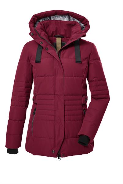 Funktionsjacke in Daunenoptik 00405- tiefrot