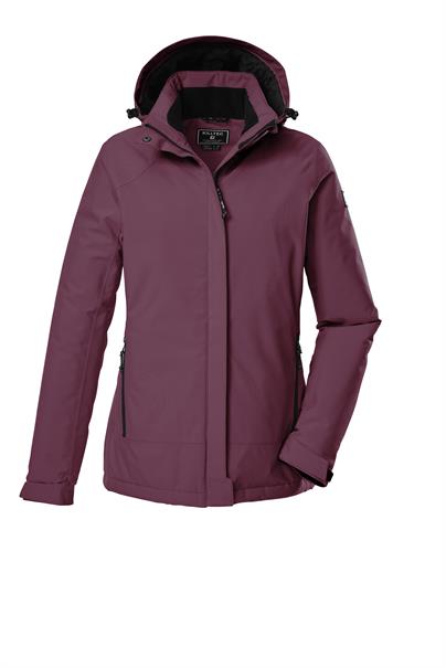 Funktionsjacke mit abzippbarer Kapuze 00458 hellpflaume
