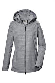 Funktionsjacke mit Kapuze 00502 blaugrau