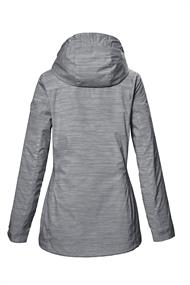 Funktionsjacke mit Kapuze 00502 blaugrau