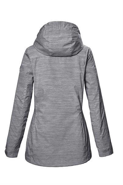 Funktionsjacke mit Kapuze 00502 blaugrau