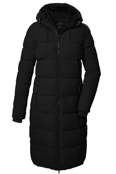 Funktionsmantel in Daunenoptik 00200 schwarz