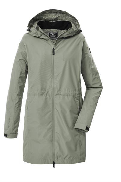 Funktionsparka mit Kapuze 00741 helles salbei