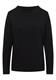 Funnelneck Shirt in Unifarbe black