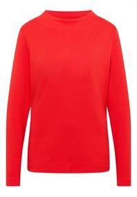 Funnelneck Shirt in Unifarbe pumpkin orange