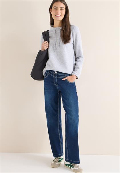 Funnelneck Sweatshirt luna grey melange