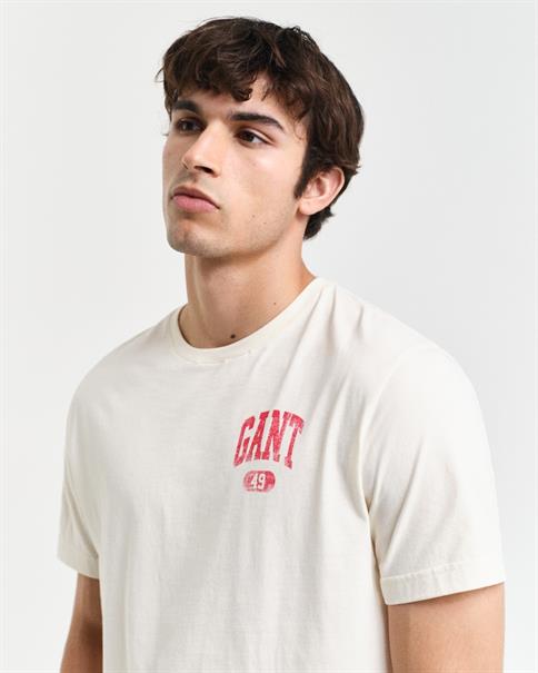 GANT 49 Arch Graphic T-Shirt cream