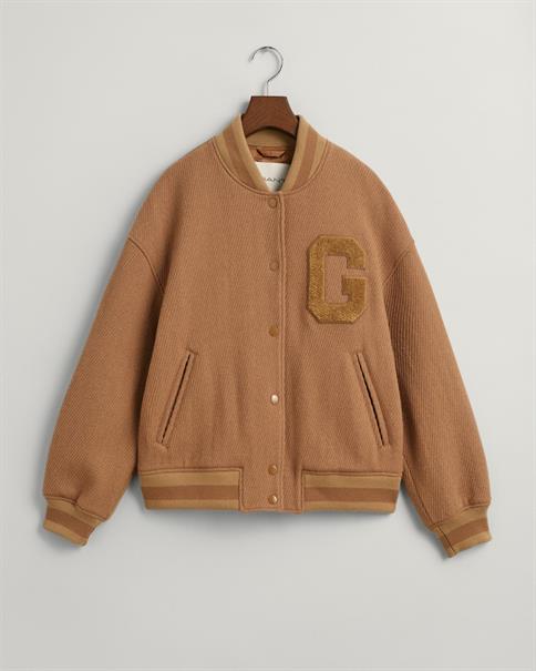 GANT Varsity Twilljacke aus Wolle warm khaki