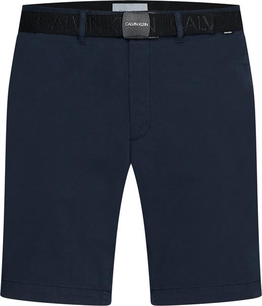 GARMENT DYE BELTED SHORTS calvin navy