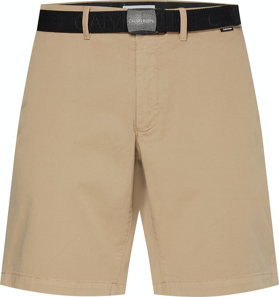 Calvin Klein Herren Shorts GARMENT DYE BELTED SHORTS ck black