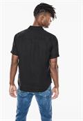 Garment dye Leinenhemd black