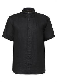 Garment dye Leinenhemd black