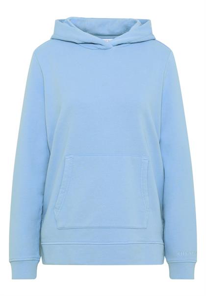Garment dyed Hoodie light sky blue