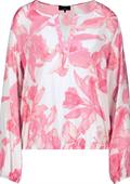 Geblümte Bluse pink smoothie gemustert