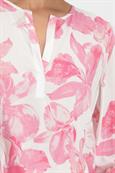 Geblümte Bluse pink smoothie gemustert