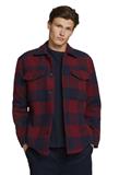 Gefütterte Hemdjacke mit Brusttaschen burgundy navy big vichy check