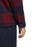 Gefütterte Hemdjacke mit Brusttaschen burgundy navy big vichy check