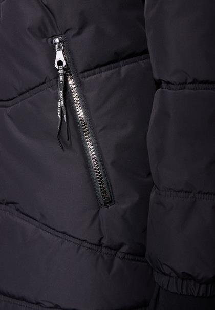 Gefütterte Jacke black