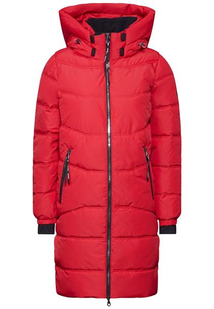 Gefütterte Jacke carpet red