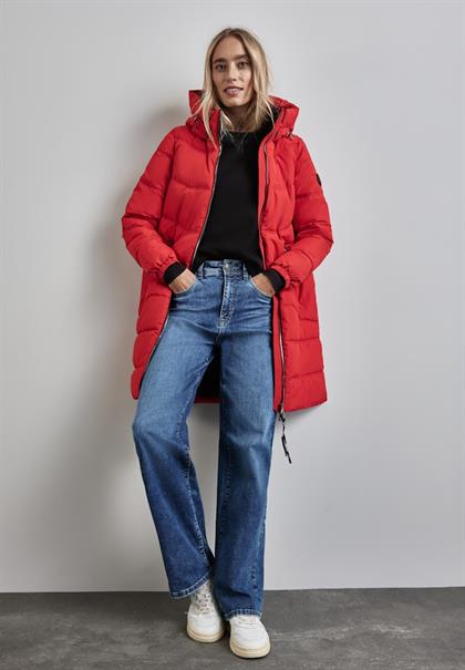 Gefütterte Jacke carpet red