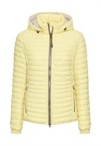 Gefütterte Jacke mit abnehmbarer Kapuze lemon