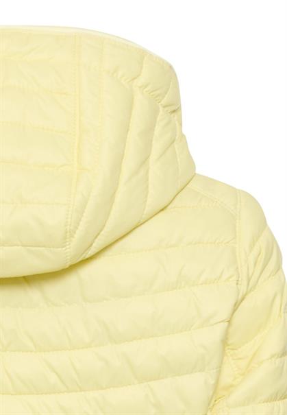 Gefütterte Jacke mit abnehmbarer Kapuze lemon