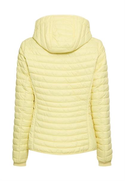 Gefütterte Jacke mit abnehmbarer Kapuze lemon