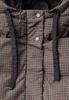 Gefütterte Jacke mit Kapuze und Print auburn brown