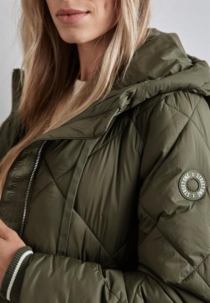 Gefütterte Steppjacke winter moss green