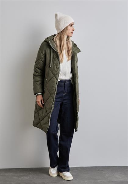 Gefütterte Steppjacke winter moss green