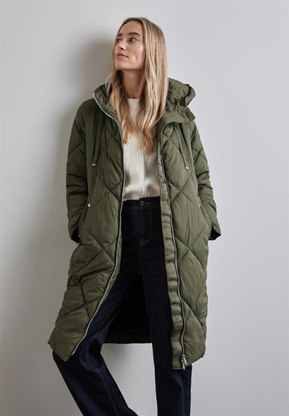 Gefütterte Steppjacke winter moss green