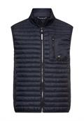 Gefütterte Steppweste mit Reißverschlusstaschen dark navy