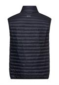 Gefütterte Steppweste mit Reißverschlusstaschen dark navy
