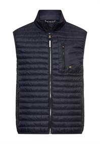 Gefütterte Steppweste mit Reißverschlusstaschen dark navy