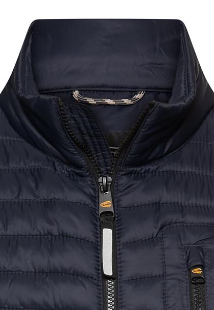 Gefütterte Steppweste mit Reißverschlusstaschen dark navy