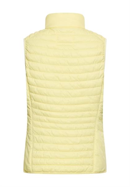 Gefütterte Weste mit Taschen lemon