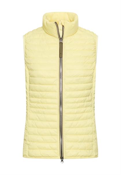 Gefütterte Weste mit Taschen lemon