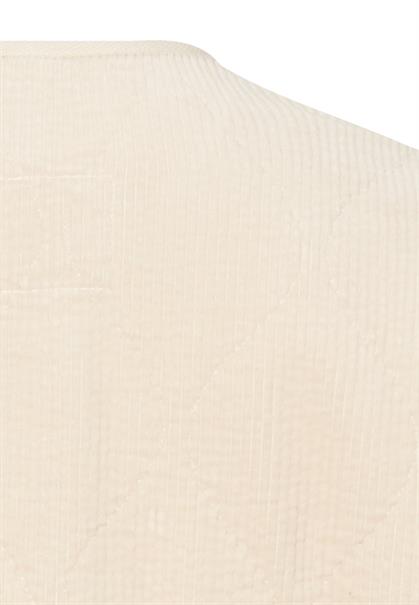 Gefütterter Cordblazer mit Wattierung pearl