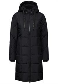 Gefütterter Steppmantel black