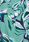 Gemusterte Bluse adriatic green