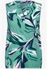 Gemusterte Bluse adriatic green