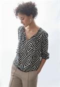 Gemusterte Bluse cool vintage green