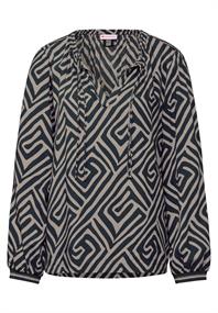 Gemusterte Bluse cool vintage green