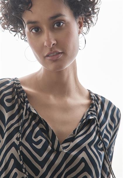 Gemusterte Bluse cool vintage green